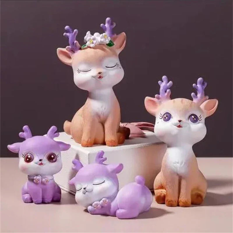 DecorBites™ Cartoon Sika Deer Resin Ornament for Home Decor or Baking