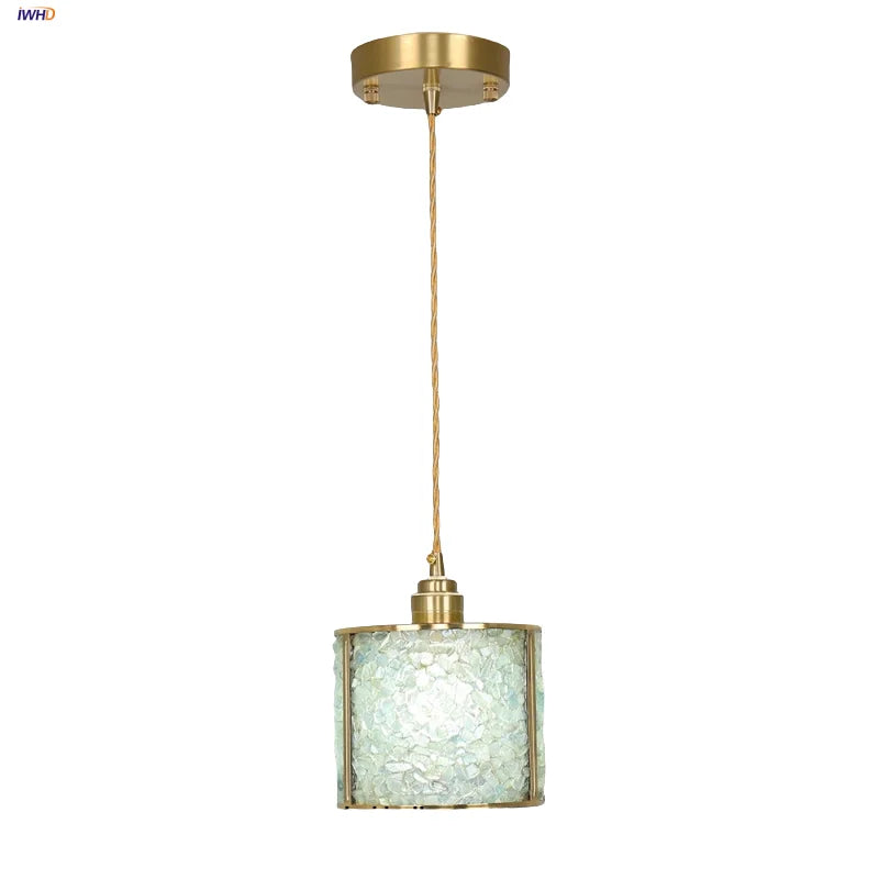 DecorBites™ Glass Crystal LED Pendant Light - Adjustable Luxury Fixture for Kitchen, Foyer, Bathroom