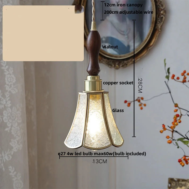 DecorBites™ Glass LED Pendant Lamp Adjustable Loft Kitchen Light Fixture