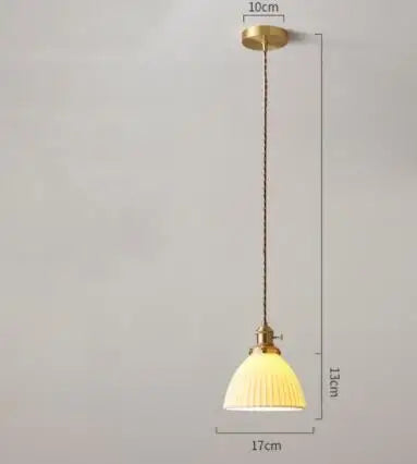 DecorBites™ Blue Glass Pendant Light for Bedroom Dinning Living Room
