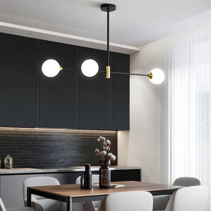 DecorBites™ Glass Ball Pendant Chandelier for Modern Home Decor and Lighting