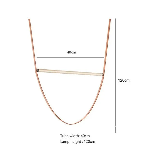 DecorBites™ Glass Tube Pendant Lamp: Modern LED Lighting for Living Room, Duplex Villa Staircase