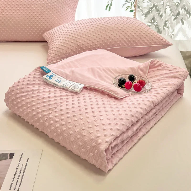 DecorBites™ Cooling Massage Blanket for Home Double Single Bed Comforter