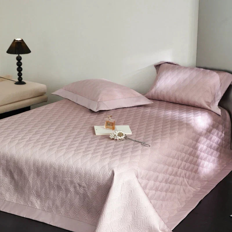 DecorBites™ Cool Lyocell Fiber Quilted Bedspread Set with Pillowcase