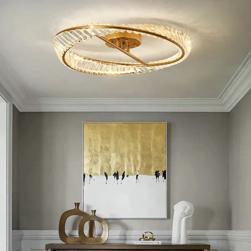 DecorBites™ Crystal LED Ceiling Lights for Modern Luxury Dining Room Decor