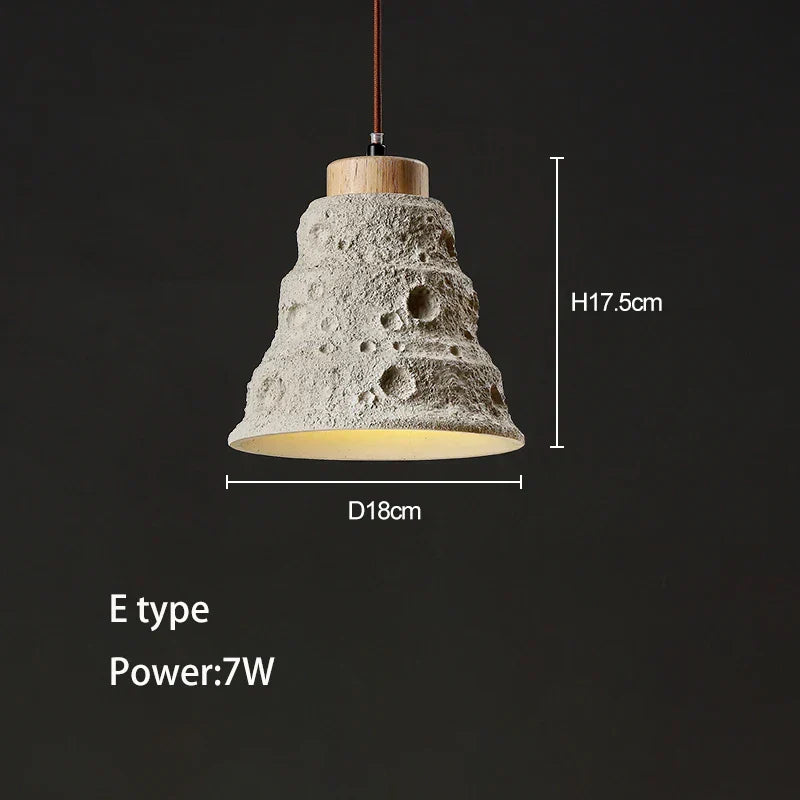 DecorBites™ Concrete High Pendant Chandelier for Bedroom, Restaurant, and Bar