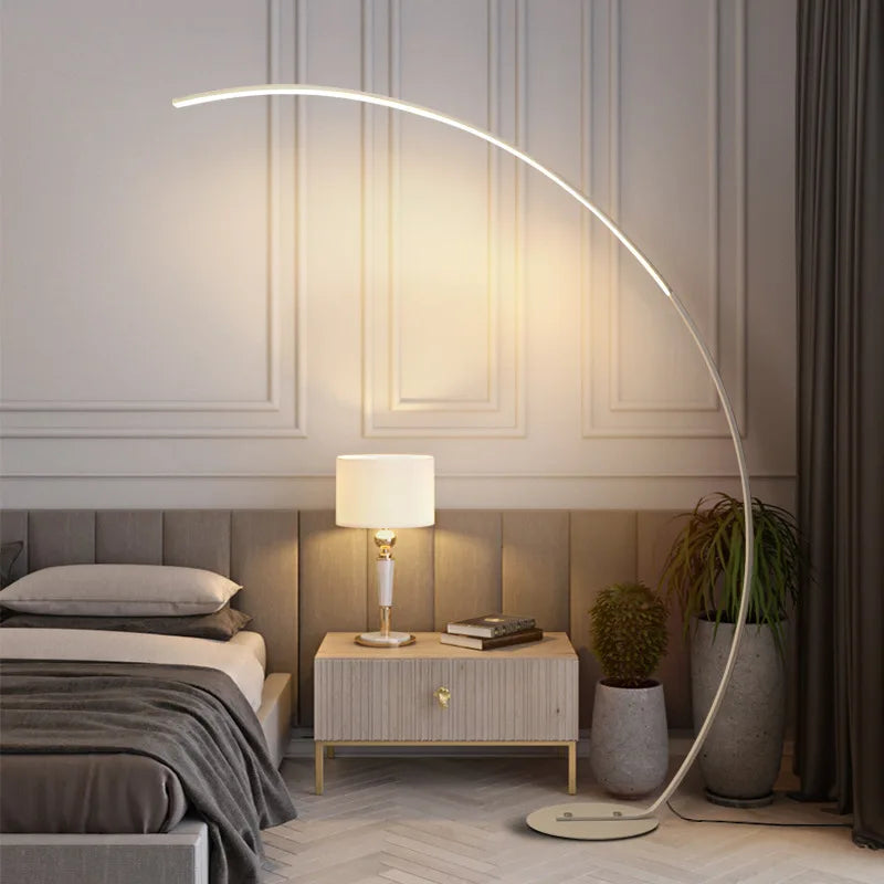 DecorBites™ Arc Floor Lamp: RGB Indoor Lighting for Dining & Living Room Decor