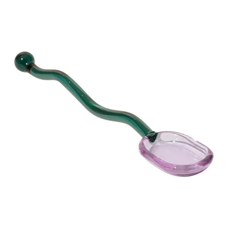 DecorBites™ Glass Spoon Dessert Teaspoon Creative Coffee Spoon Set for Ice Cream