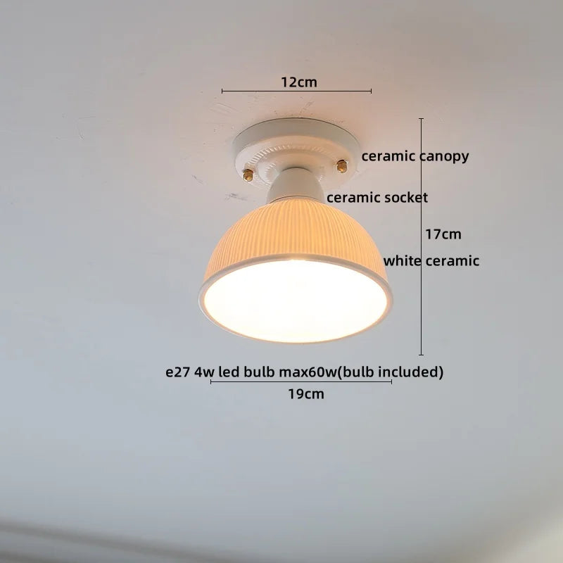 DecorBites™ Ceramic LED Ceiling Light for Modern Home Decor & Lighting