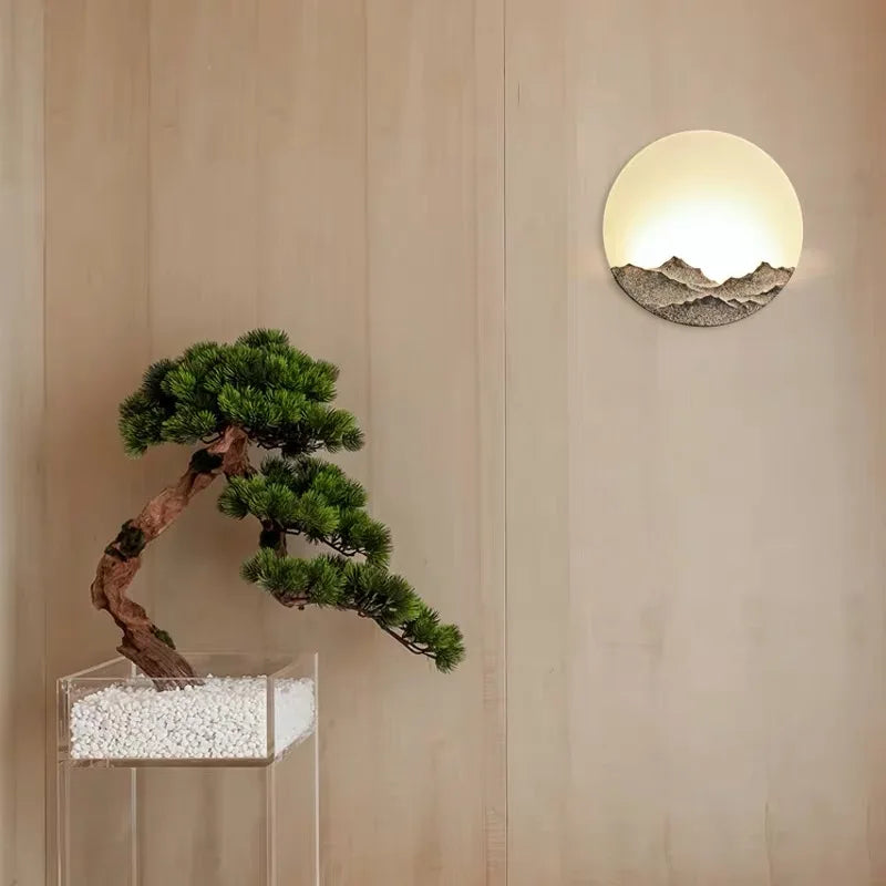 DecorBites™ LED Wall Light for Bedroom, Aisle, Stairwell | Round Hotel Room Decor