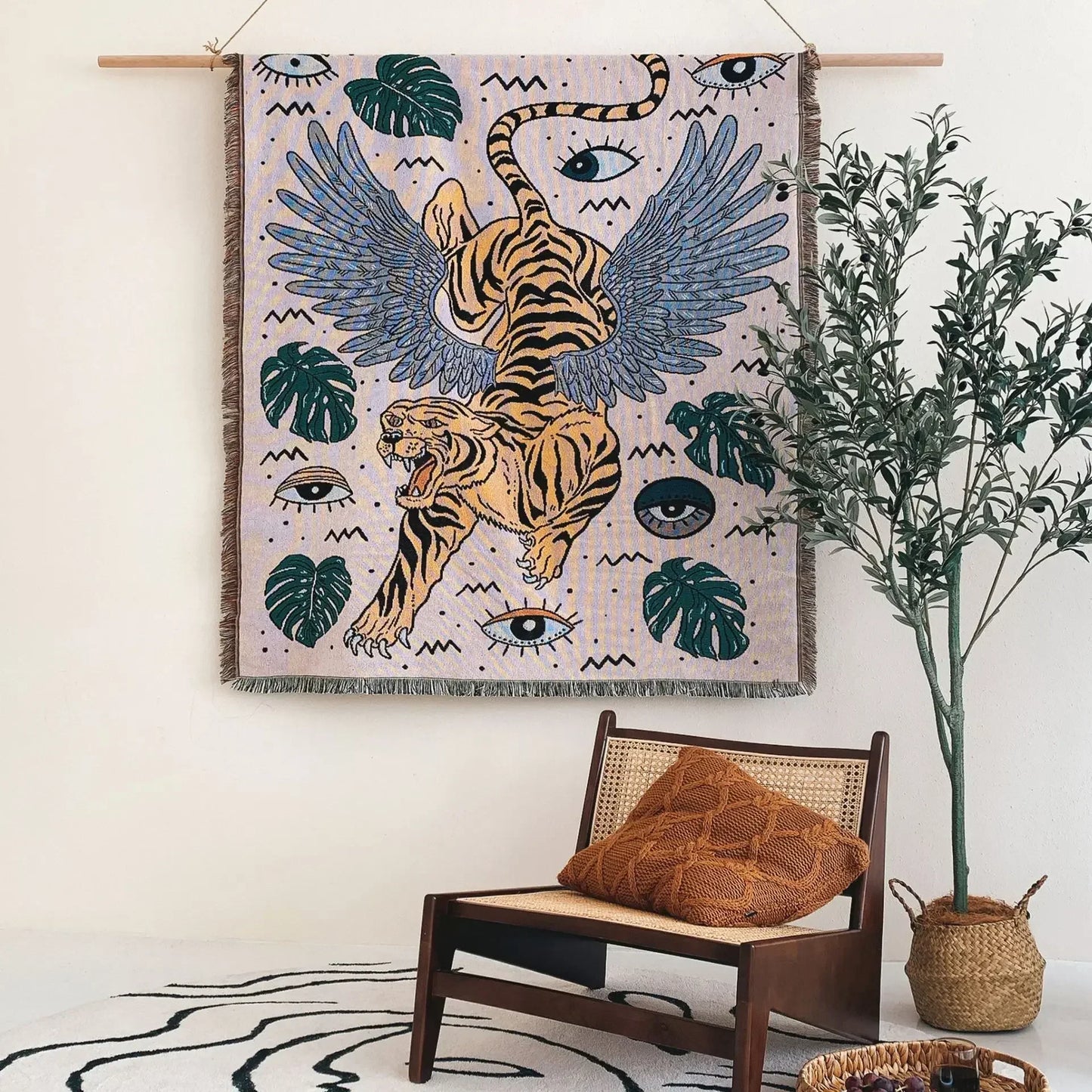 DecorBites™ Bohemian Outdoor Blanket - Luxury Tapestry Rug for Camping, Picnics, and Home Decor