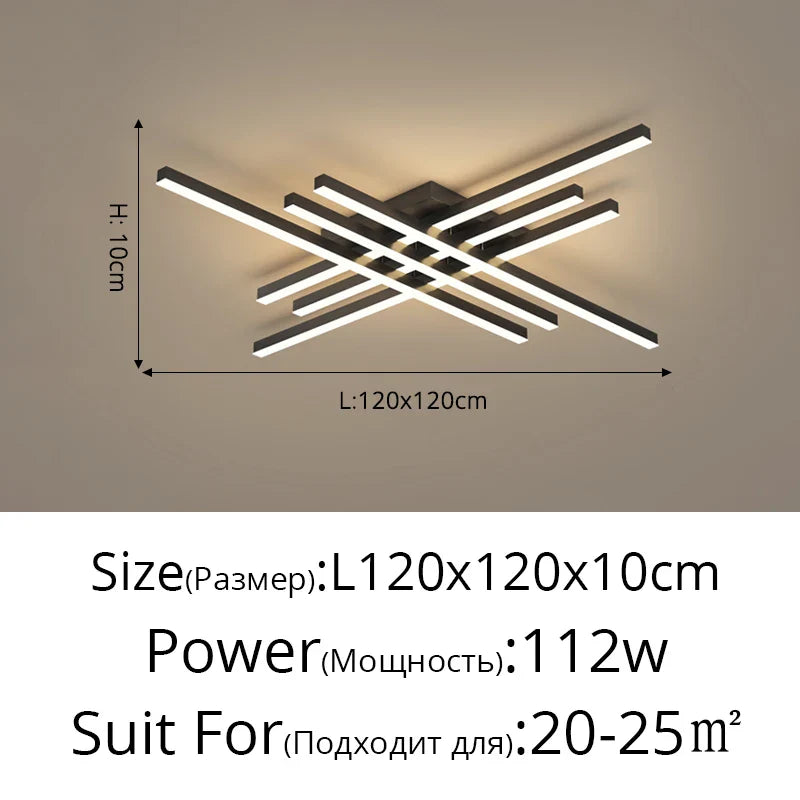 DecorBites™ Gold Black Acrylic LED Chandeliers: Elegant Indoor Lighting for Bedroom, Dining, Living Room
