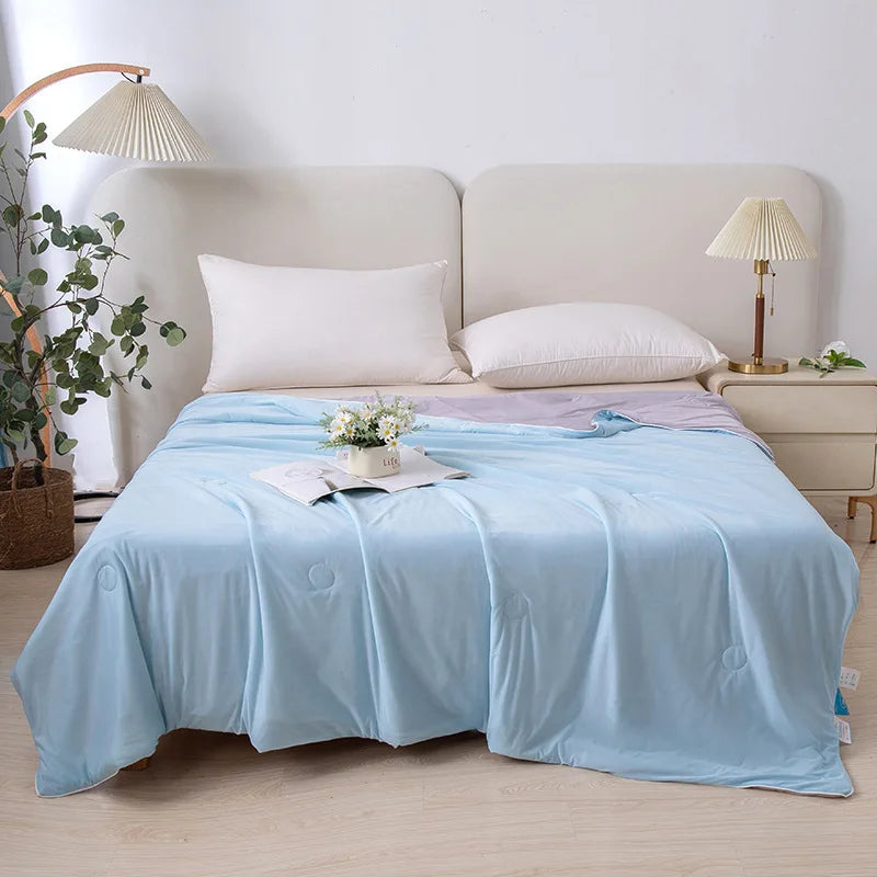 DecorBites™ Double Side Ice Cream Air Conditioning Quilt: Soft, Breathable, Machine Washable Summer Blanket