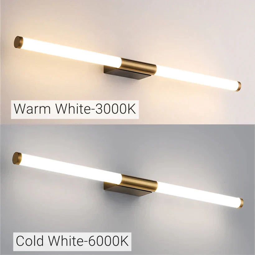 DecorBites™ Bronze LED Mirror Front Wall Lamp, Bathroom Bedroom Vanity Lighting