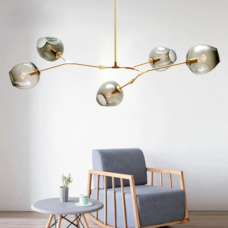 DecorBites™ Glass Pendant Lights: Nordic Modern Design for Bar, Dining, Living Room