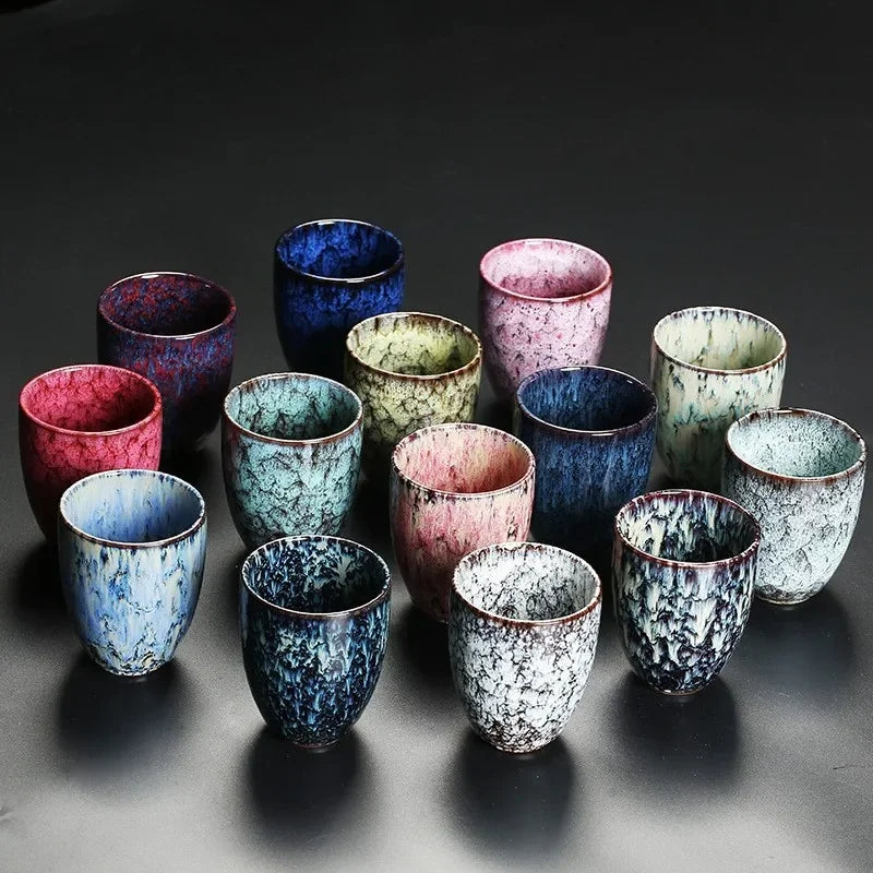 DecorBites™ Ceramic Kung Fu Tea Cups Set - Japanese Porcelain Drinkware