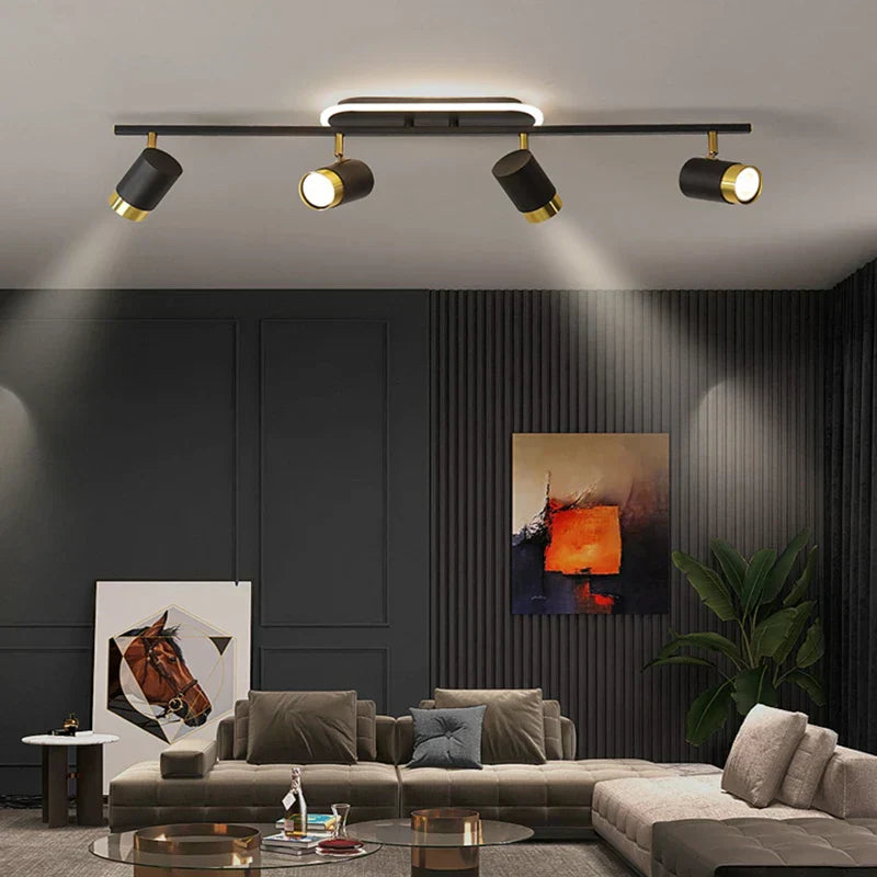 DecorBites™ LED Chandelier with Spotlights for Living Room Bedroom Ceiling Decor