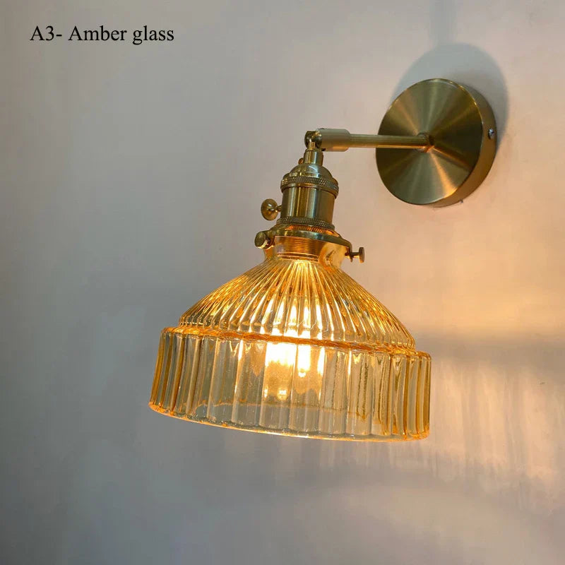 DecorBites™ Glass Shade LED Wall Lamp for Luxury Living Room Decor