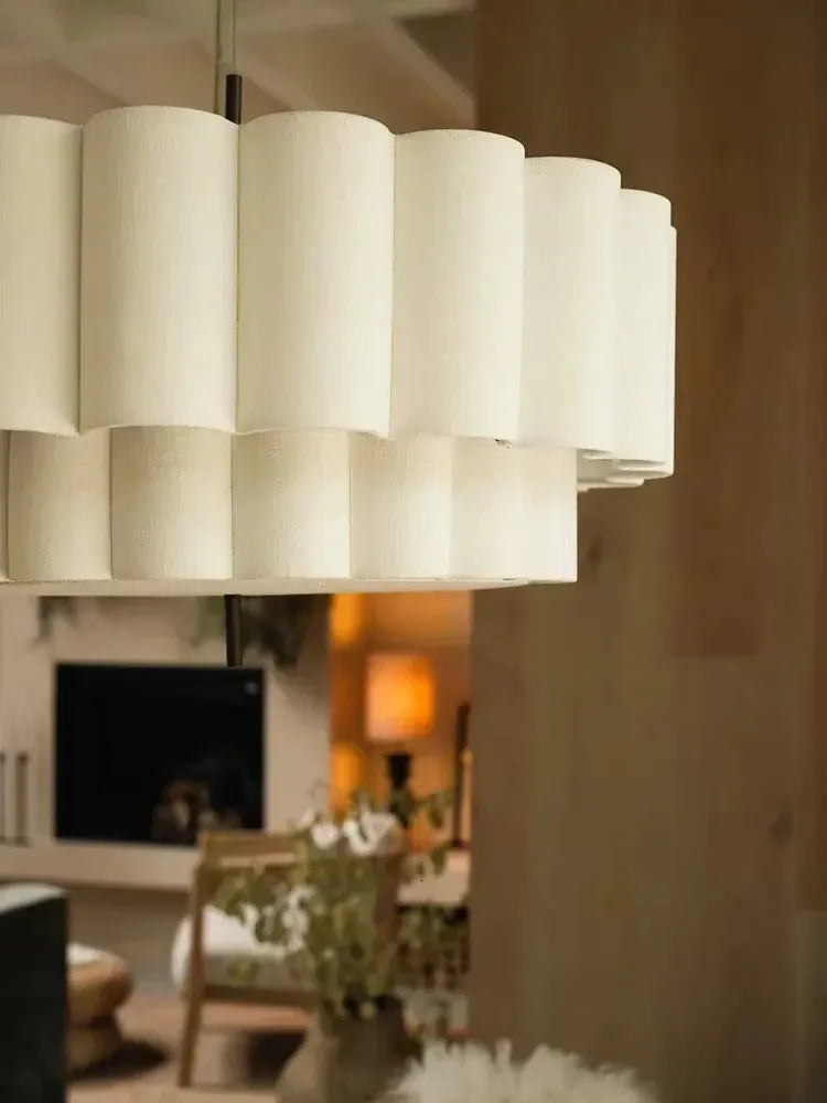 DecorBites™ Bohemia Fabric Chandelier Pendant Lamp for Living Room, Bedroom - Modern Indoor Lighting Fixtures