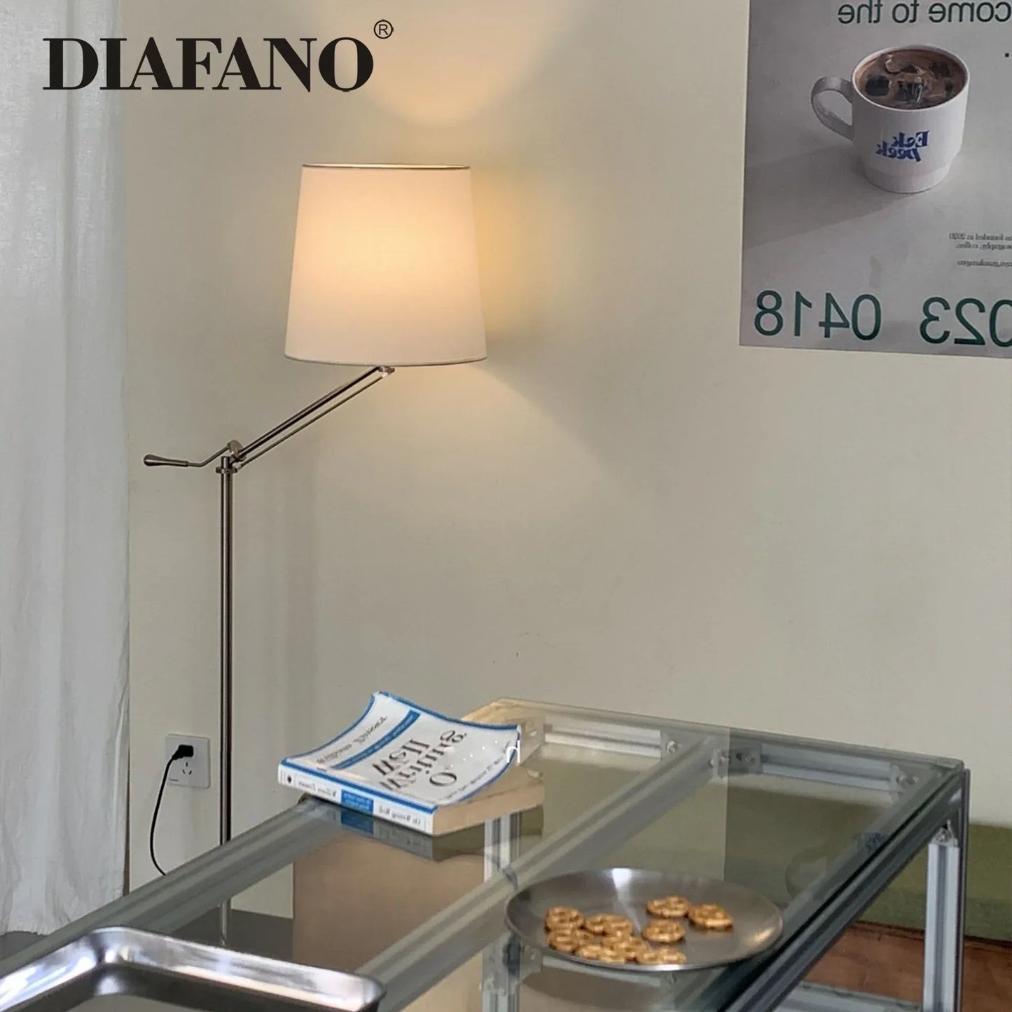 DecorBites™ Adjustable LED Floor Lamp for Modern Industrial Decor