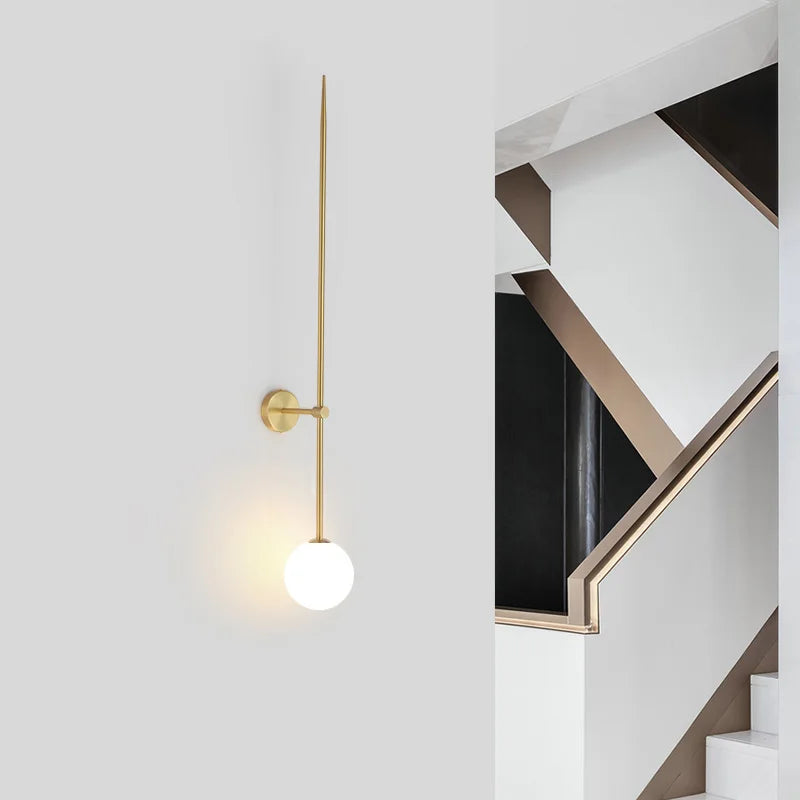 DecorBites™ Glass Ball LED Wall Lights for Home Living Room Bedroom Bar Stairs Lighting