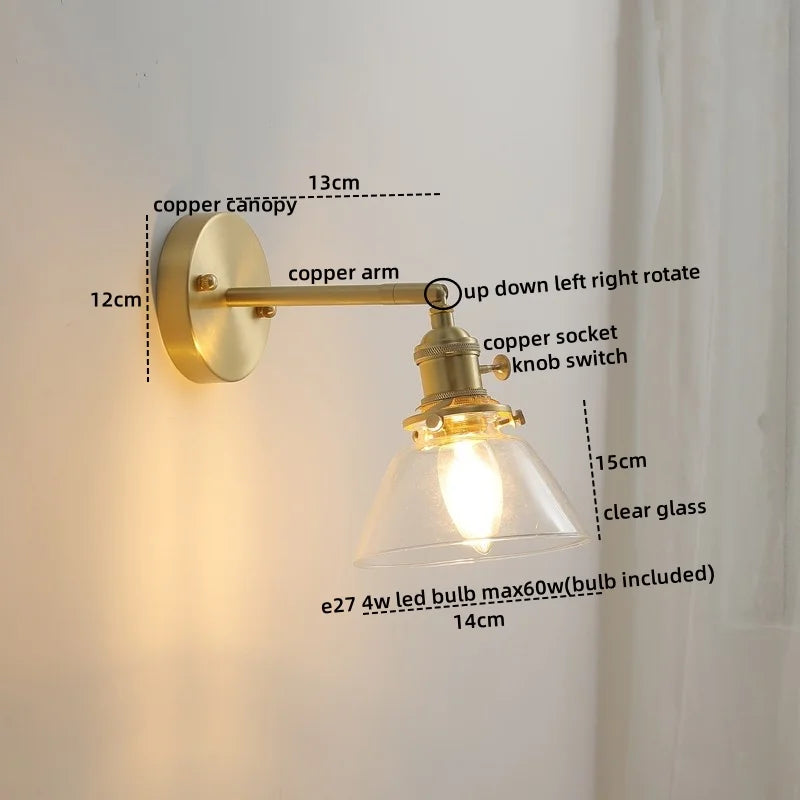 DecorBites™ Ceramic LED Wall Light with Pull Chain Switch for Bedroom Bathroom Living Room