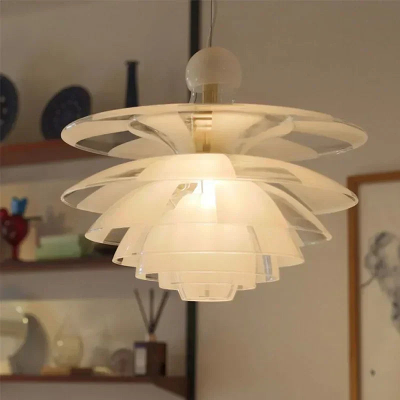 DecorBites™ Contemporary Pine Cones Pendant Lights | Acrylic Glass Hanging Lamp for Home Décor