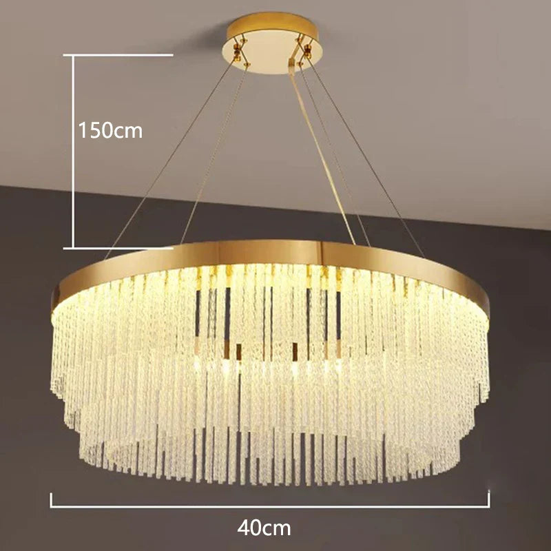 DecorBites™ LED Pendant Chandeliers for Modern Living & Dining Room Lighting