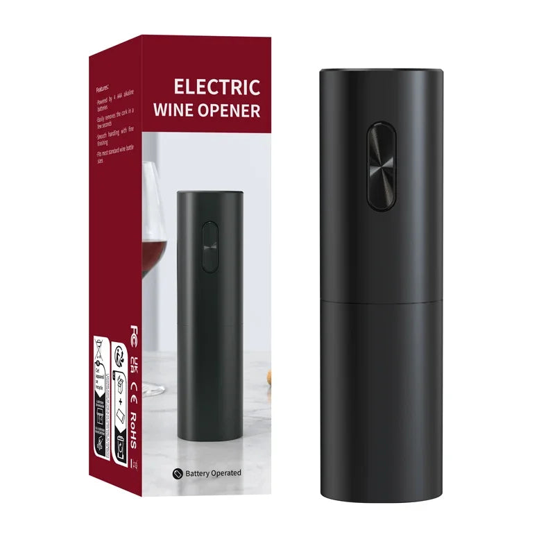 DecorBites™ Automatic Electric Wine Opener Kit with Foil Cutter, Kitchen Accessories