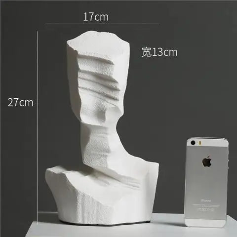 DecorBites™ Abstract Characters Sculpture Decoration for Modern Living Room Hotel Entry Wine Cabinet