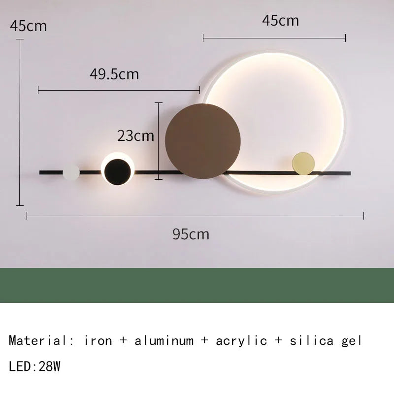 DecorBites™ Art Deco LED Wall Sconce: Modern Lighting for Hotel Restaurant Corridors