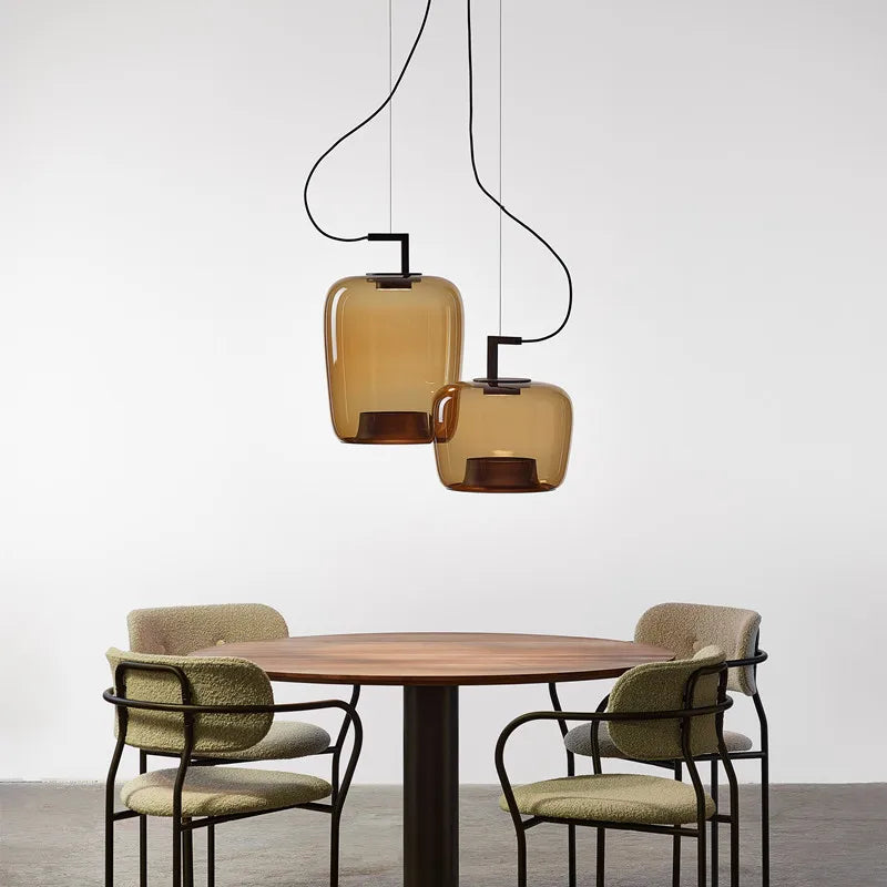 DecorBites™ Brokis Glass Pendant Lamp - Nordic Creative Hanging Light for Home and Hospitality