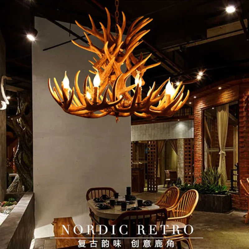 DecorBites™ Antler Pendant Chandelier for Home Decor and Lighting Fixtures