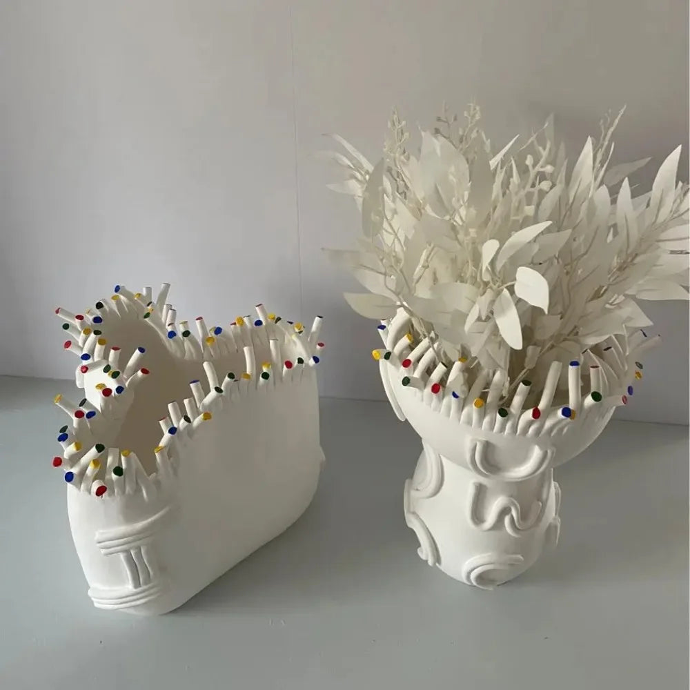 DecorBites™ Coral Shapes Flower Pot Vase Ceramic Handicraft Home Decoration