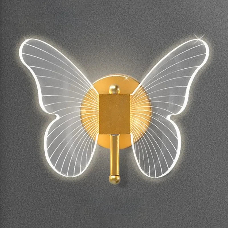 DecorBites™ Gold LED Butterfly Pendant Lights for Home Staircase, Living Room, Bedroom Chandeliers