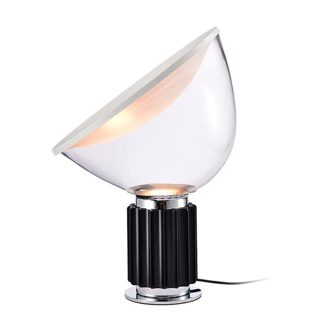 DecorBites™ Aluminum LED Desk Lamp Glass Shade High-end Decor Lighting
