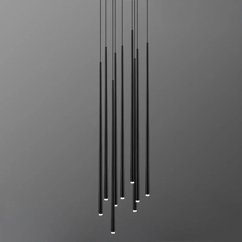DecorBites™ Conical Chandelier Stair Lamp Modern Simple Villa Restaurant Kitchen Bedroom Bar Lighting