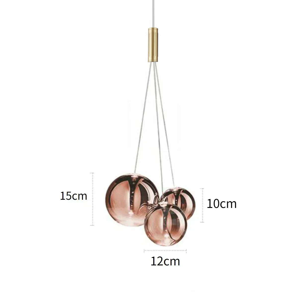 DecorBites™ Glass Bubble LED Pendant Lamp for Restaurant, Bar, and Display Window
