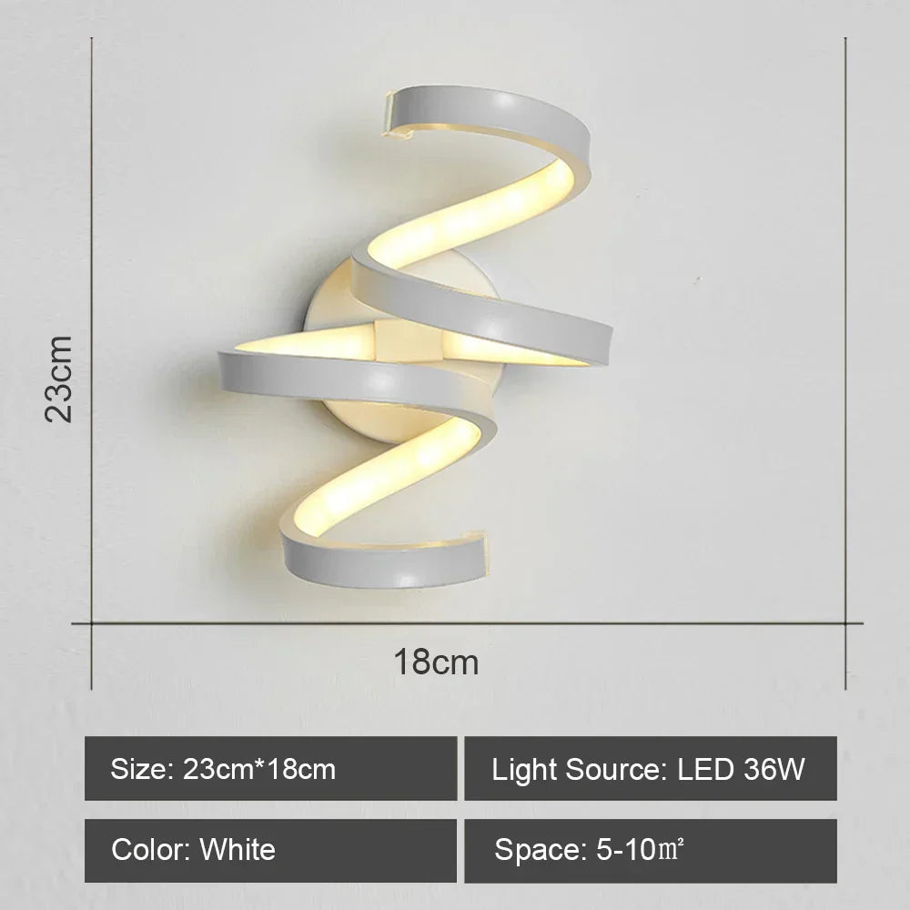 DecorBites™ LED Wall Sconce Light Acrylic Lamp for Bedroom Corridor Chandelier Style