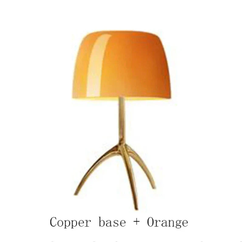 DecorBites™ Lumiere Glass Table Lamp - Modern LED Desk Light for Bedroom and Living Room
