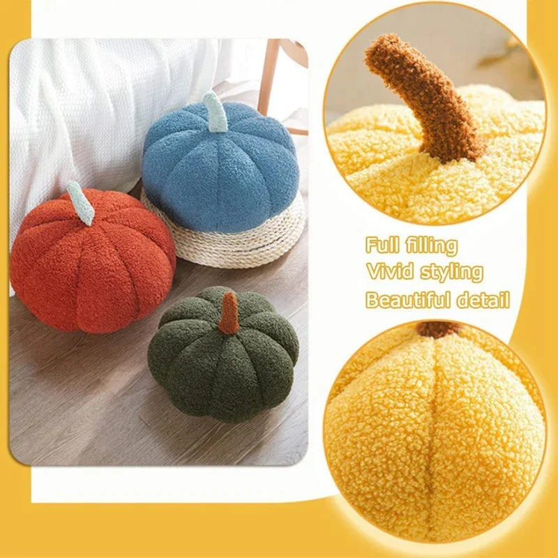 DecorBites™ 3D Pumpkin Throw Pillow for Home Decoration in Living Room Sofa Couch