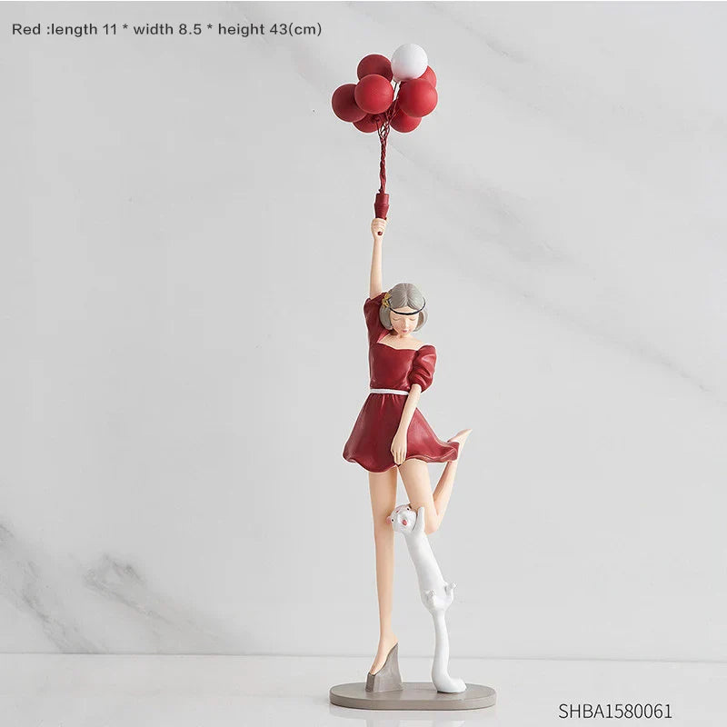 DecorBites™ Balloon Girls Resin Home Decor Ornaments