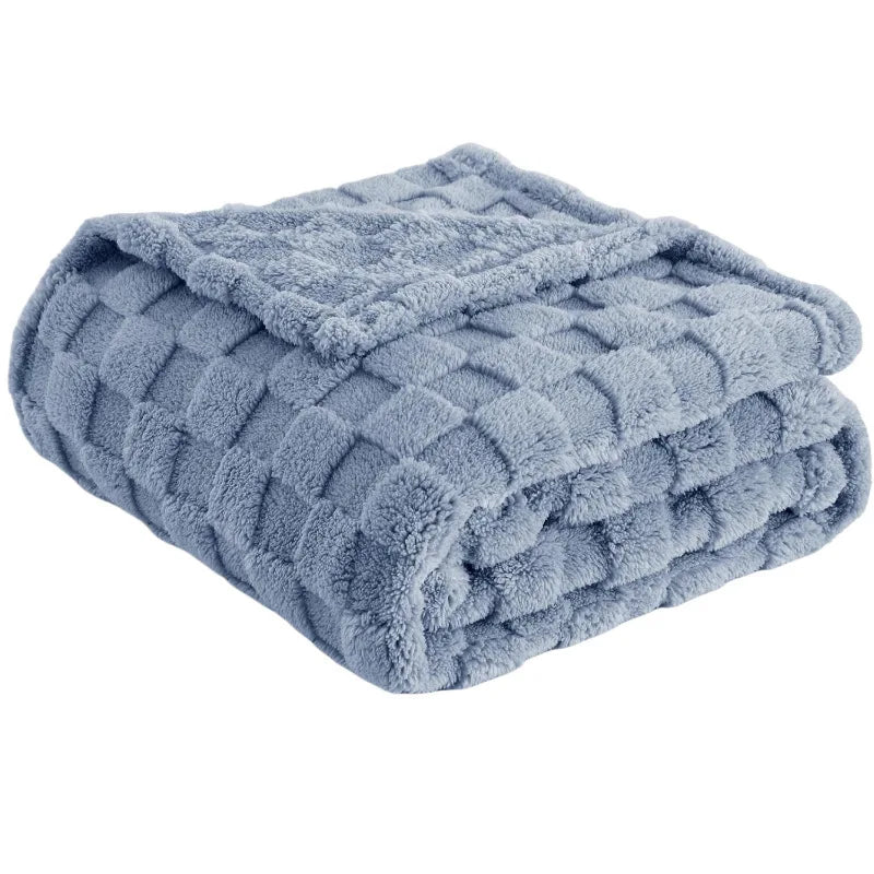DecorBites™ Cozy Fluffy Blanket for Sofa, Chair & Outdoor - Soft & Warm Blanket