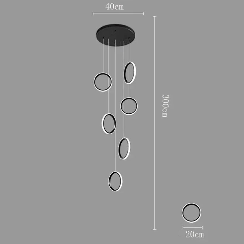 DecorBites™ LED Pendant Lights: Modern Simplicity for Living Room, Dining Area, Staircase Chandelier