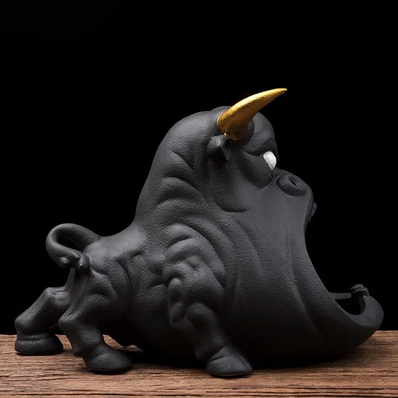 DecorBites™ Cartoon Cow Ceramic Ashtray Home Decoration Gift for Boyfriend
