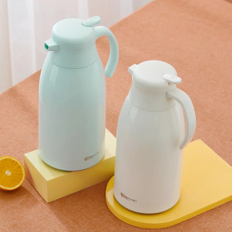 DecorBites™ Glass Insulation Kettle: Large Capacity Thermos Bottle for Long-Term Hot/Cold Drinks
