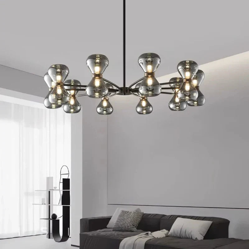 DecorBites™ LED Pendant Chandelier: Stylish Ceiling Lamp for Bedroom, Living Room Decor