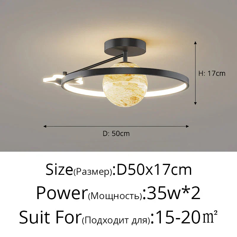 DecorBites™ Blue Star LED Pendant Light for Home Decor