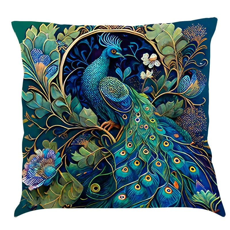 DecorBites™ Cat Design Linen Pillowcase 45x45cm for Home Decor and Cushion Covers