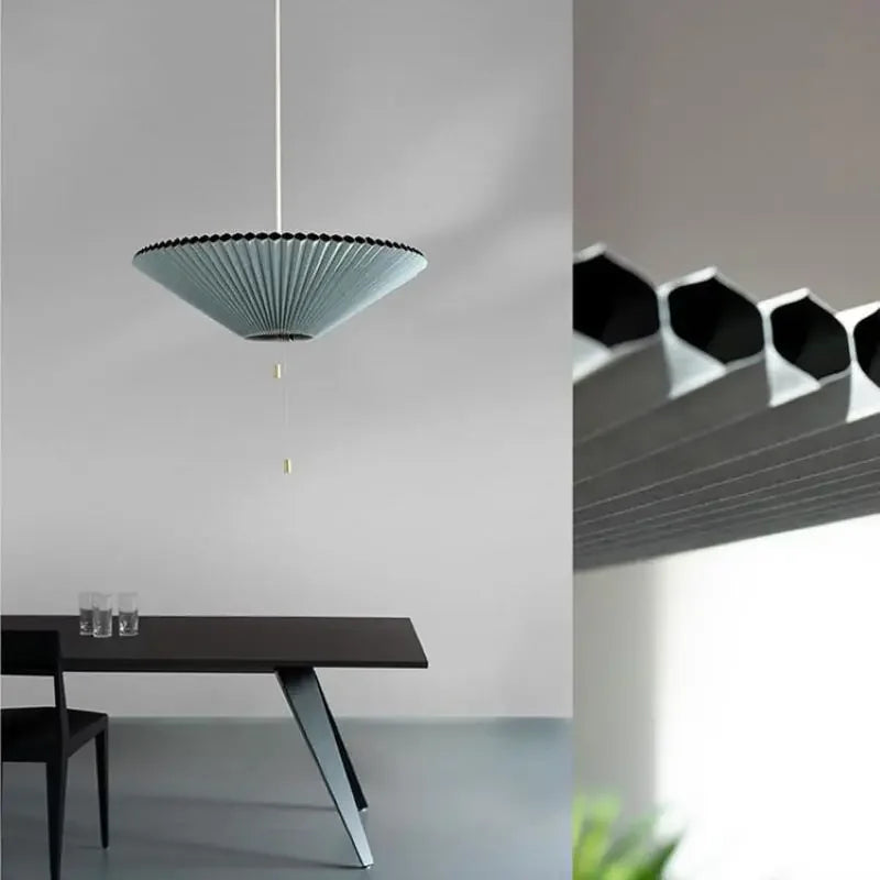 DecorBites™ Deformed Fabric Umbrella Chandeliers LED Lamp for Home Lighting
